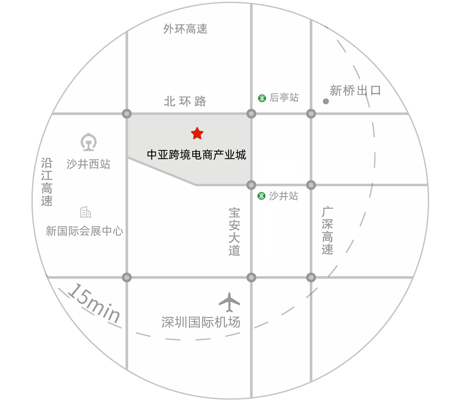 中亚跨境电商产业城平面图